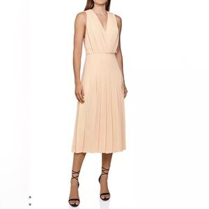 REISS Mariona Pleated Midi Dress - Size 8 - NWT